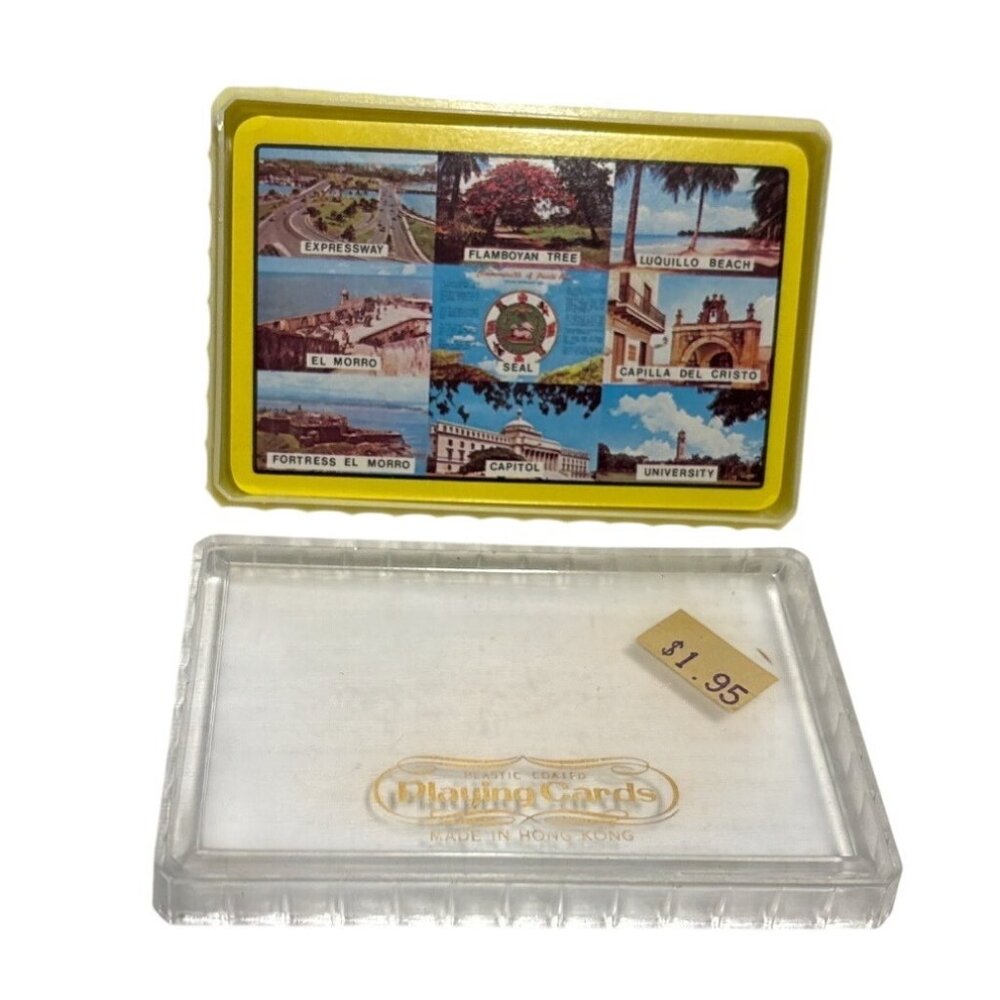 Puerto Rico Souvenir Playing Cards With Plastic Case
